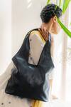 Shop_Miri_Black Midnight Handcrafted Tote Bag _at_Aza_Fashions