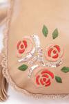 Shop_Miri_Beige Embroidery Hand Roses Potli Bag _Online