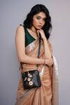 Buy_Miri_Black Embroidery Hand Daisy Sling Bag _at_Aza_Fashions