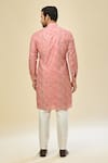 RNG Safawala_Pink Cotton, Silk Printed Kurta Set _Online_at_Aza_Fashions