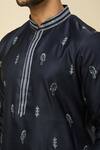 Shop_RNG Safawala_Blue Crepe, Silk Embroidery Kurta Set 