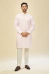 Buy_RNG Safawala_Pink Silk Embroidery Kurta Set 