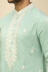 Buy_RNG Safawala_Blue Silk, Cotton Embroidery Kurta Set 
