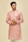 Buy_RNG Safawala_Pink Crepe, Silk Embroidery Printed Kurta Set _Online_at_Aza_Fashions