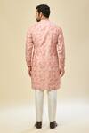 RNG Safawala_Pink Crepe, Silk Embroidery Printed Kurta Set _Online_at_Aza_Fashions