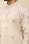 Buy_RNG Safawala_Beige Crepe, Silk Embroidery Kurta Set 