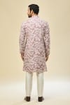 RNG Safawala_Pink Crepe, Silk Embroidery Kurta Set _Online_at_Aza_Fashions