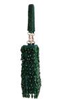 Tasna_Green Beads Handbag With Detachable Handle _at_Aza_Fashions