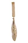 Tasna_Gold Sequins, Mirrors Embellished Clutch With Detachable Handle _Online_at_Aza_Fashions
