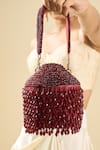 Buy_Tasna_Red Beads Potli Clutch 