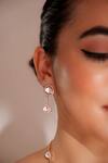 ZEVAR BY GEETA_Gold Plated Stones Kundan Polki Necklace And Earring Set _Online_at_Aza_Fashions