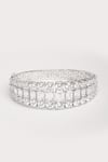ZEVAR BY GEETA_White Diamonds Designer Faux Bracelet _Online_at_Aza_Fashions