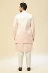 RNG Safawala_White Silk, Crepe Embroidery Sherwani And Kurta Set _Online_at_Aza_Fashions