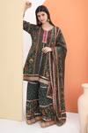 Buy_MINIME ORGANICS_Green Cotton Embroidery Bottle Printed Kurta Set _at_Aza_Fashions