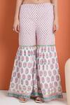 Buy_MINIME ORGANICS_Off White Cotton Sequins Floral Print Kurta Set 