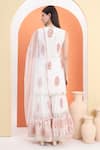Shop_MINIME ORGANICS_Off White Cotton Embroidery Printed Kurta Sharara Set _at_Aza_Fashions