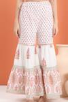 Buy_MINIME ORGANICS_Off White Cotton Embroidery Printed Kurta Sharara Set _Online_at_Aza_Fashions