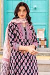 Buy_Missprint_Black Cotton Embroidery Collared Printed Kurta Set 