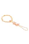 Buy_Ruby Raang_Pink Stones, Beads, Pearls Gold Plated Kundan Jewellery Set _Online_at_Aza_Fashions