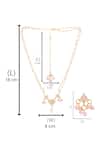 Buy_Ruby Raang_Pink Stones, Beads, Pearls Gold Plated Kundan Jewellery Set 