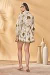 Shop_Masaba_Ivory Cotton Collared Pirouette Picnic Kora Mini Dress _at_Aza_Fashions