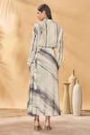 Shop_Masaba_Ivory Crepe, Silk Moonlit Faces Long Skirt _at_Aza_Fashions