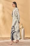 Buy_Masaba_Ivory Crepe, Silk Collared Moonlit Faces Skirt Set _Online_at_Aza_Fashions