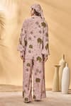Shop_Masaba_Pink Crepe Collared Pirouette Picnic Shirt _at_Aza_Fashions