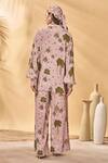 Shop_Masaba_Pink Crepe Pirouette Picnic Trousers _at_Aza_Fashions