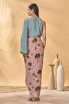 Shop_Masaba_Pink Crepe, Silk Pirouette Picnic Draped Skirt _at_Aza_Fashions