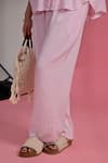 Shop_Beachbum_Pink Viscose, Rayon Embroidery Round Neck Baby Hand Co-ord Set _Online_at_Aza_Fashions
