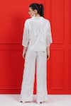 Shop_Beachbum_White Sequins Collared Charm Co-ord Set _at_Aza_Fashions