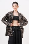 Buy_Beachbum_Black Sequins Sawy Allover Blazer _at_Aza_Fashions