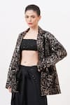 Buy_Beachbum_Black Sequins Sawy Allover Blazer _Online_at_Aza_Fashions