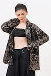 Shop_Beachbum_Black Sequins Sawy Allover Blazer _Online_at_Aza_Fashions