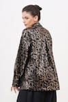 Shop_Beachbum_Black Sequins Sawy Allover Blazer _at_Aza_Fashions