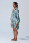 Shop_Beachbum_Purple Embroidery Collared Fig Fusion Drop Waist Dress _Online_at_Aza_Fashions