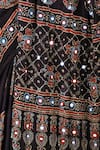 Buy_Sheeshakari_Black Silk Sequins, Embroidery Printed Saree With Blouse Piece 