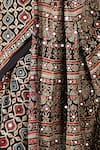 Buy_Sheeshakari_Black Silk Sequins, Embroidery Printed Saree With Blouse Piece 
