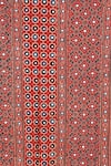 Sheeshakari_Red Silk Mirrors Black Printed Saree With Blouse _at_Aza_Fashions