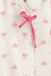 Shop_Tiber Taber_White Cotton Bows Print Flexi Kimono Set _Online