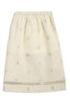 Shop_Tiber Taber_Cream Cotton Polka Dot Mundu _at_Aza_Fashions