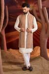 Buy_Kasbah_Multi Color Georgette Embroidery Designer Nehru Jacket _Online_at_Aza_Fashions