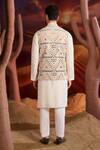 Shop_Kasbah_Multi Color Georgette Sequins, Embroidery Designer Nehru Jacket _at_Aza_Fashions