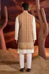 Shop_Kasbah_Multi Color Georgette Embroidery Designer Nehru Jacket _at_Aza_Fashions