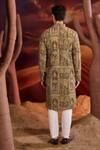 Shop_Kasbah_Green Georgette Embroidery Designer Kurta _at_Aza_Fashions