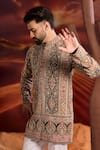 Buy_Kasbah_Multi Color Georgette Embroidery Designer Short Kurta _at_Aza_Fashions