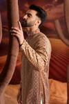 Kasbah_Red Georgette Embroidery Designer Classic Kurta _Online_at_Aza_Fashions