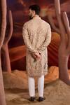 Shop_Kasbah_Beige Georgette Sequins, Embroidery Designer Kurta _at_Aza_Fashions
