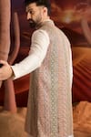Buy_Kasbah_Multi Color Georgette Embroidery Designer Nehru Jacket _Online_at_Aza_Fashions